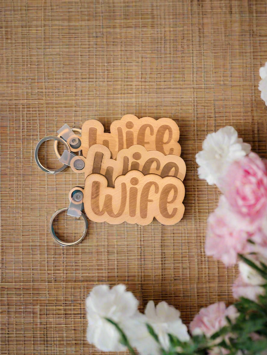 Women's Wooden Keychains
