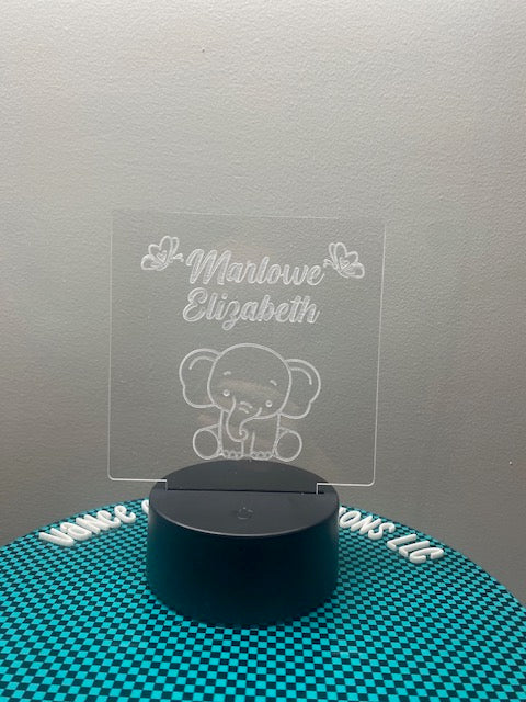 Personalized Engraved Night Light