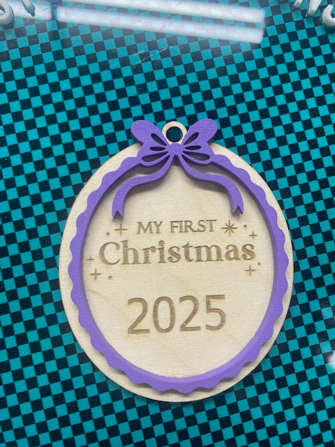 My First Christmas Wooden Ornament
