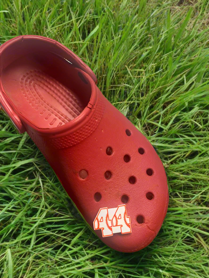 Number Croc Charms