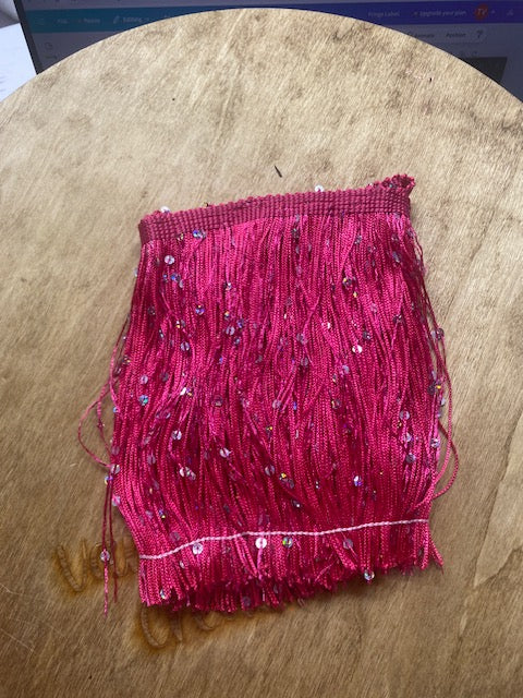 Red Sequin Fringe