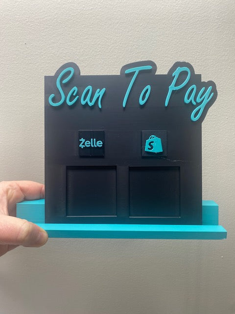 3D Printed Scan To Pay (2 QR Code)