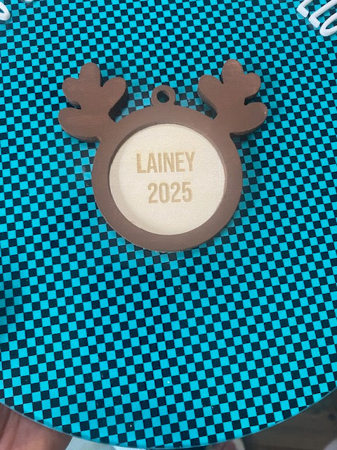 Personalized Reindeer Ornament