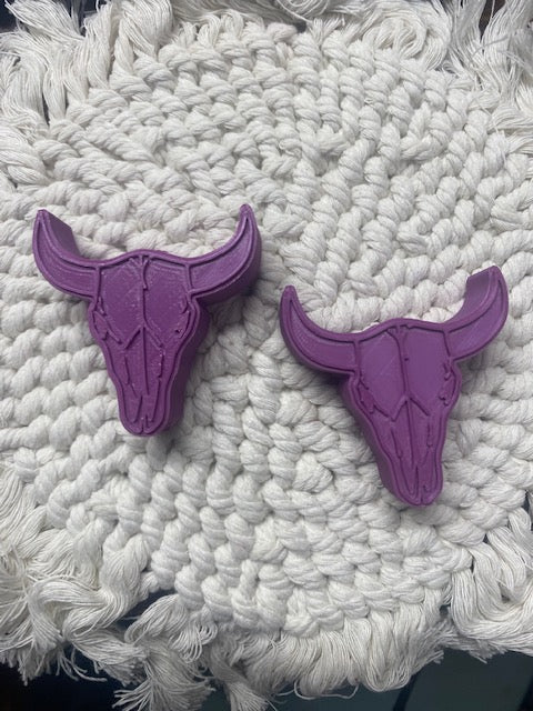 Bull Skull Straw Topper