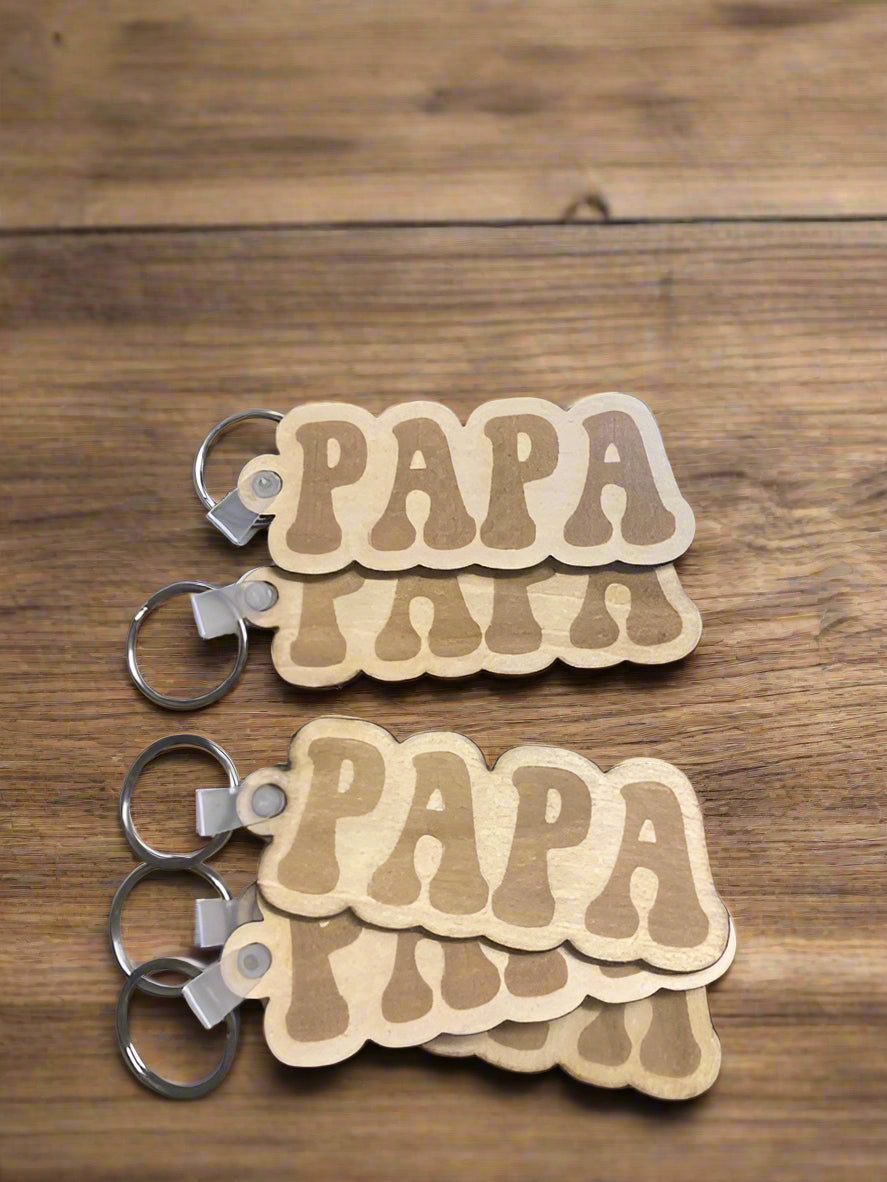 Men's Wooden Keychains