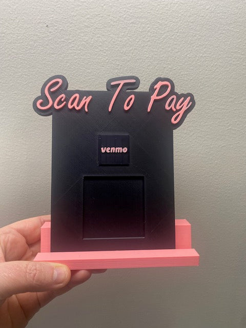 3D Printed Scan To Pay (1 QR Code)