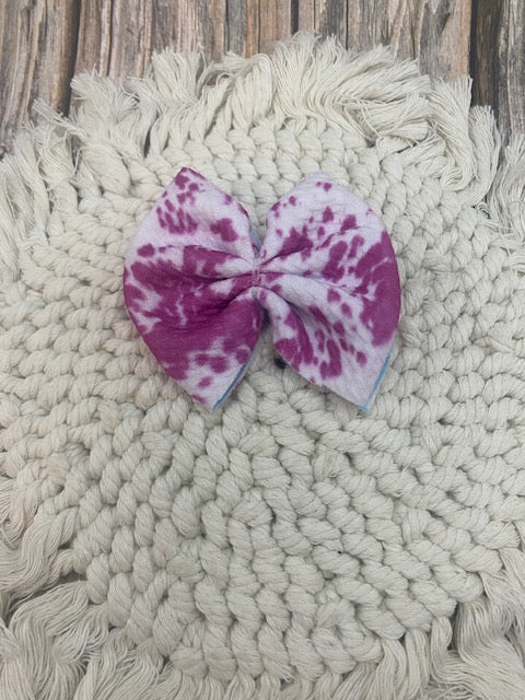 3in Bullet Bow-Purple Cow