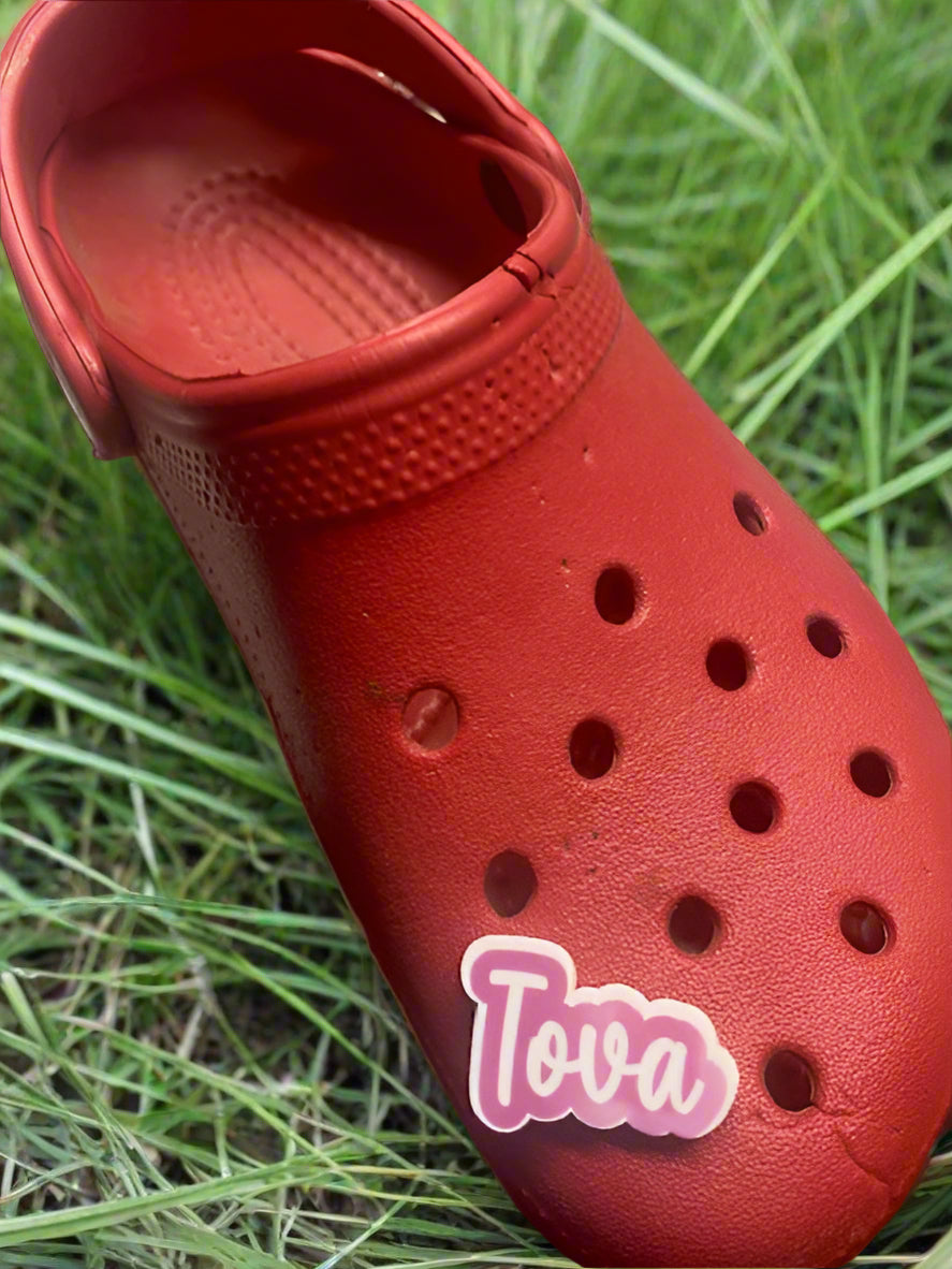Personalized Name Croc Charm