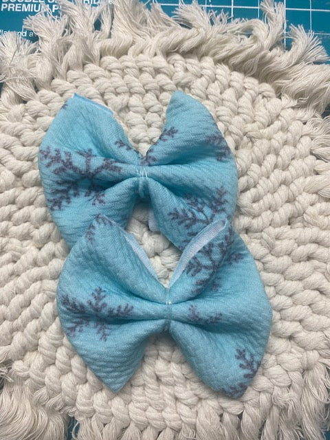 Snowflake Freshie Bow