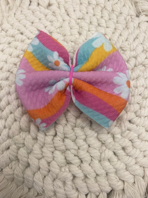 3in Bullet Bow-Groovy Flowers