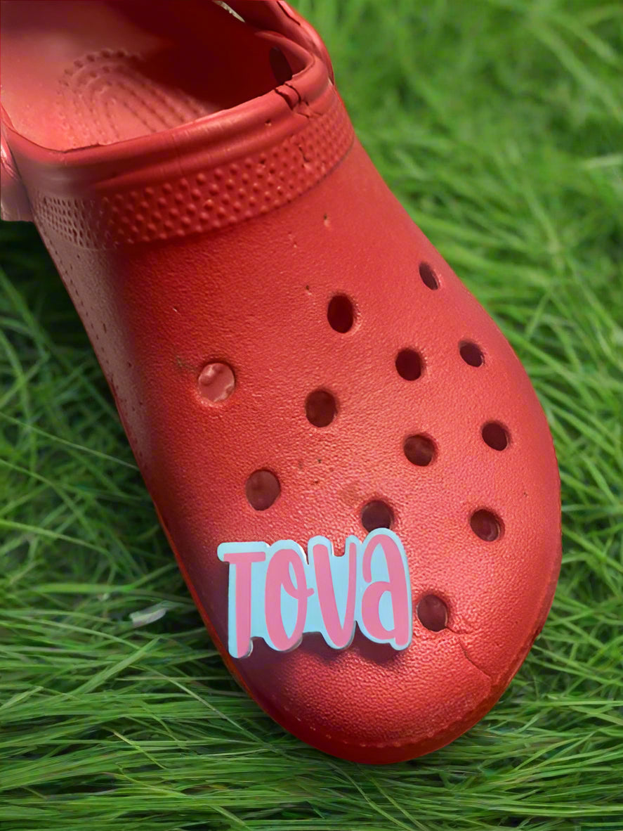 Personalized Name Croc Charm