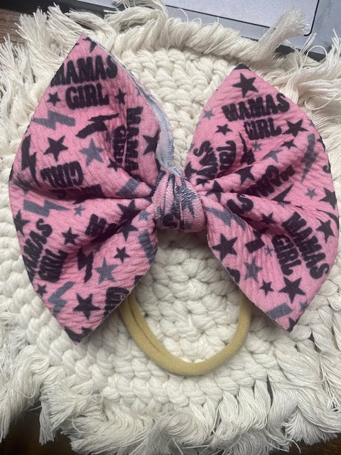 Mama's Girl 5in Bow on Nylon