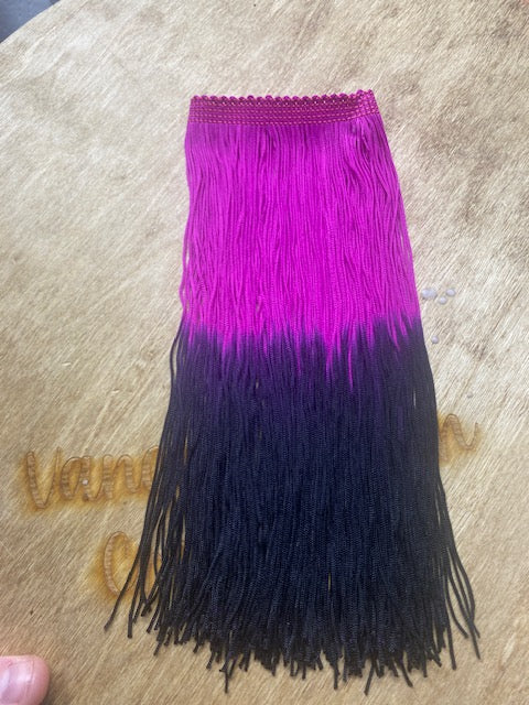 Purple & Black Ombre Fringe