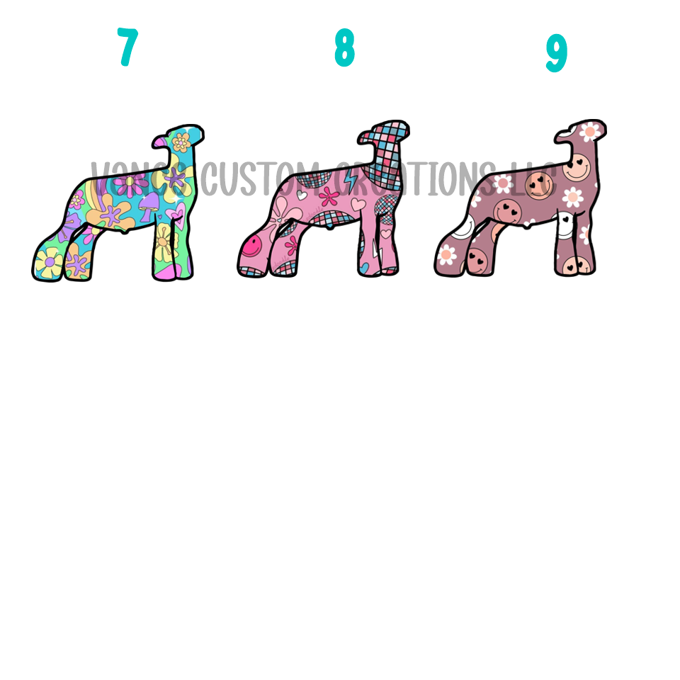 Show Lamb Cardstock