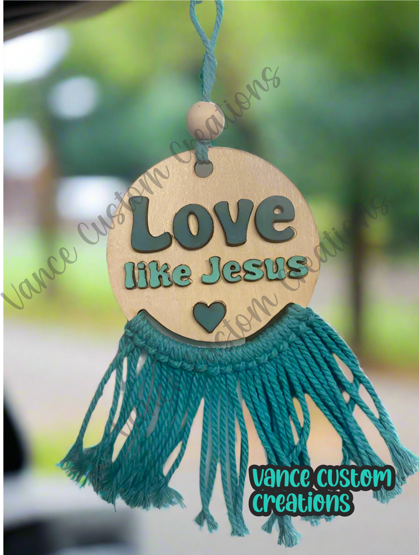 Love Like Jesus Car Charm