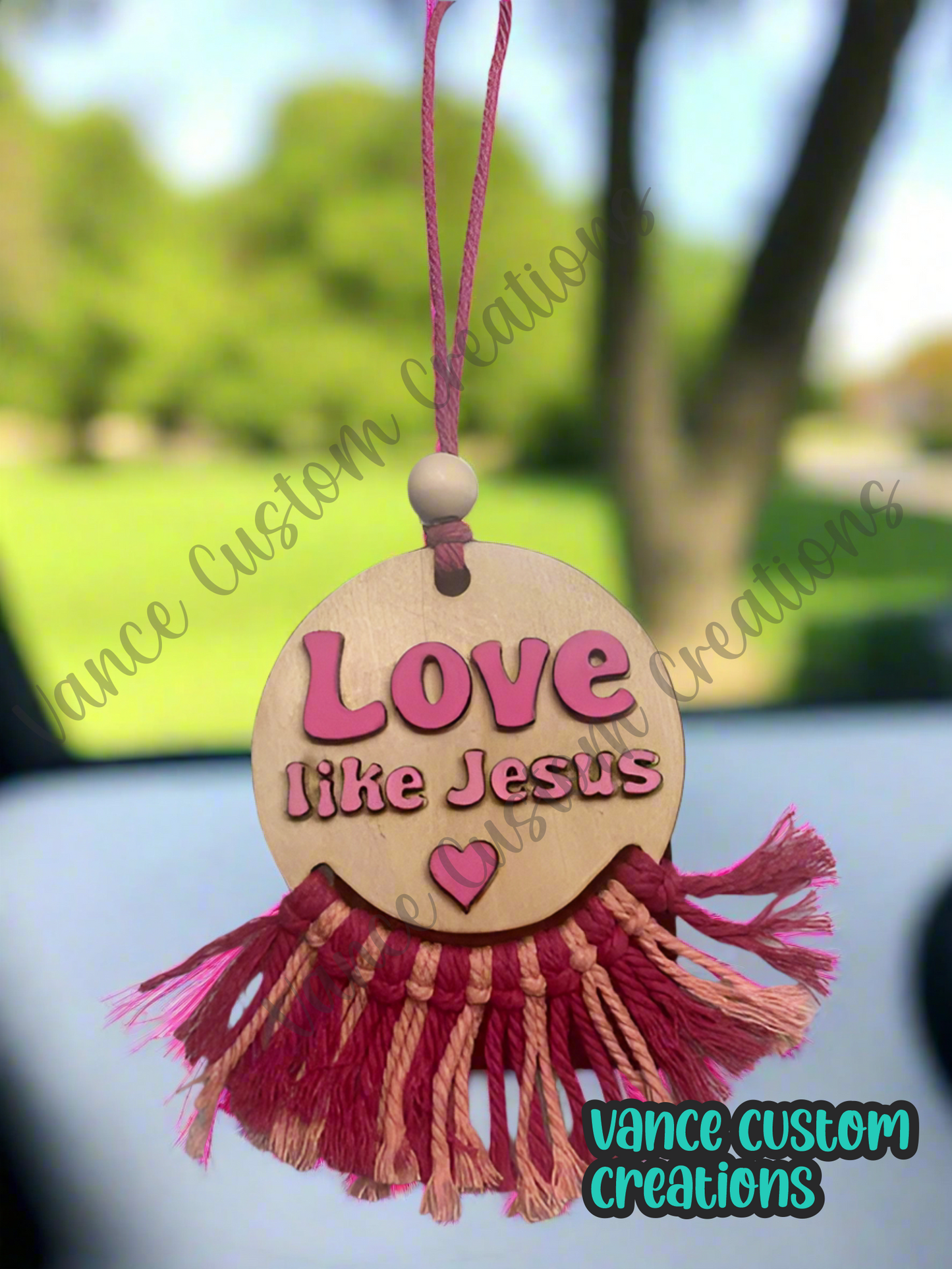 Love Like Jesus Car Charm