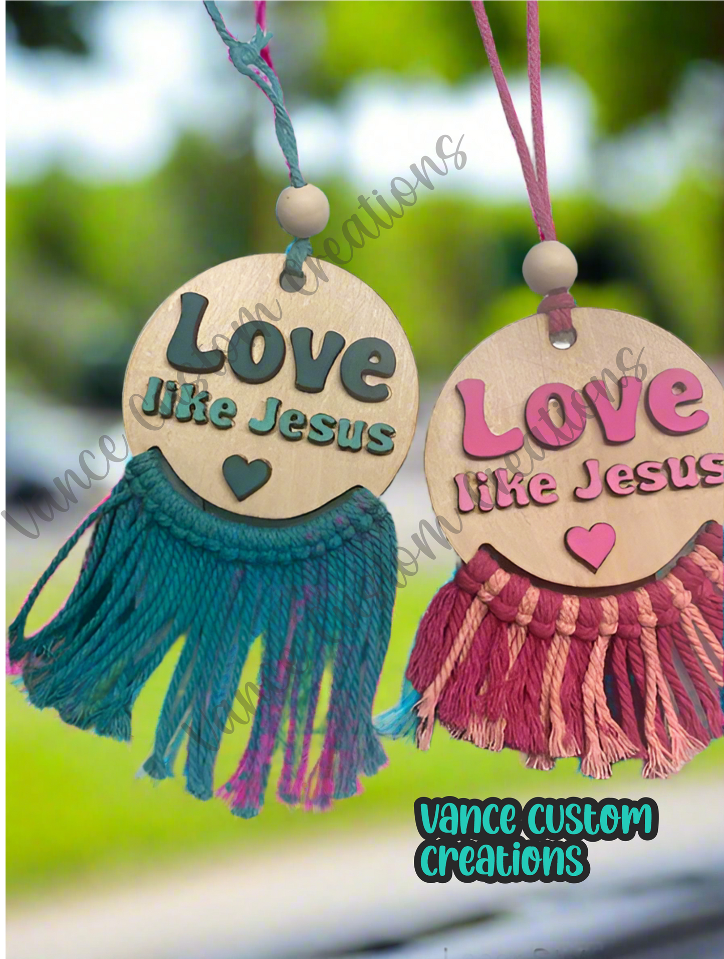 Love Like Jesus Car Charm