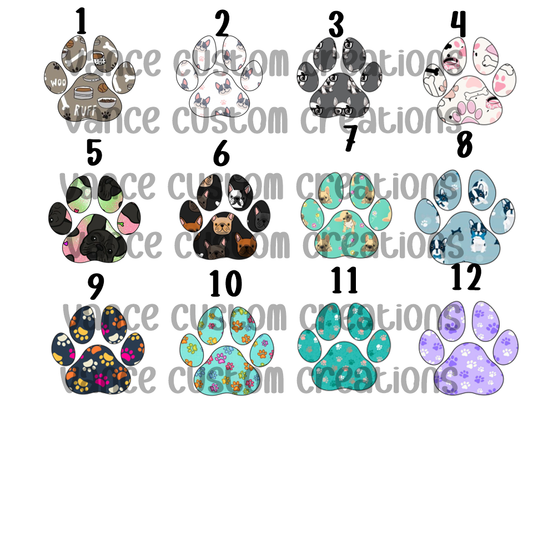 Paw Print Cardstock