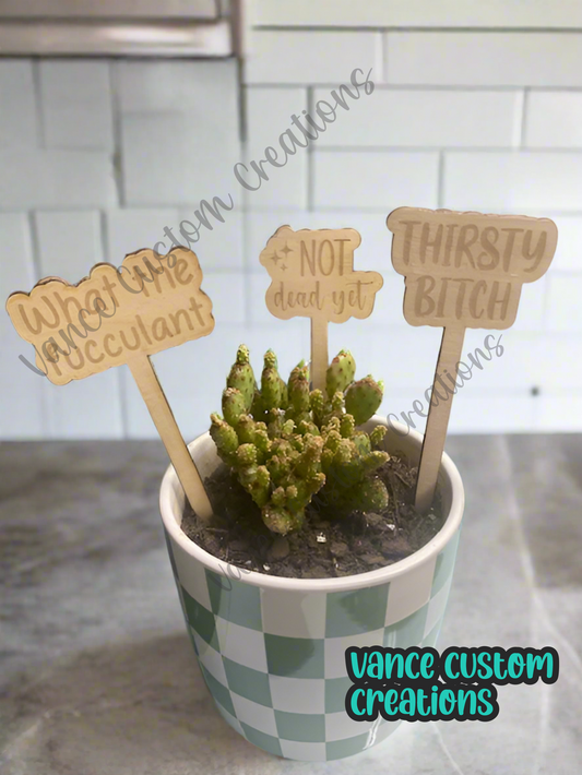 Snarky Plant Stakes